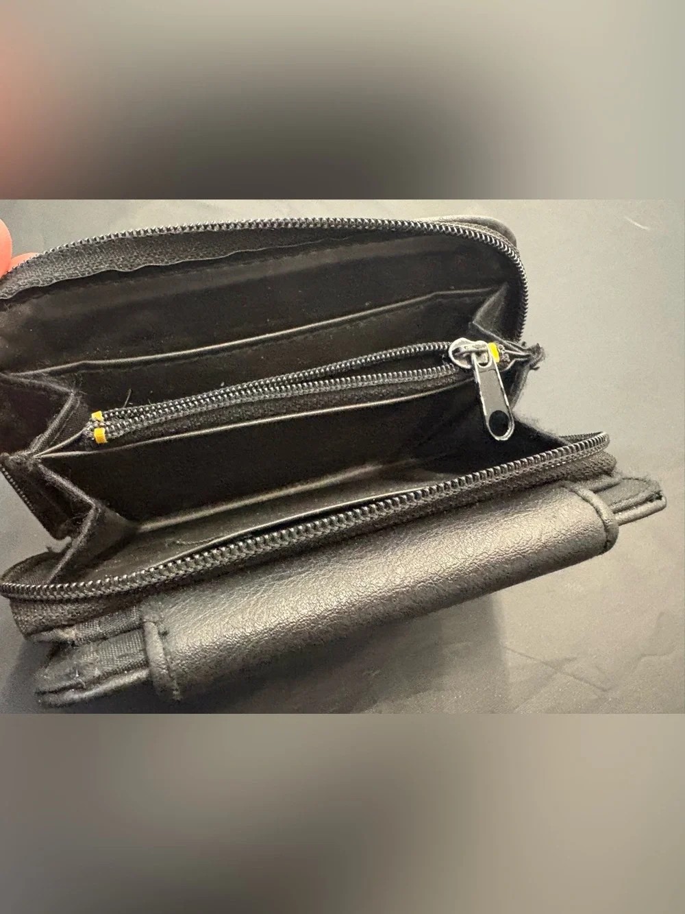 Vintage Black Unisex Bi-fold Wallet